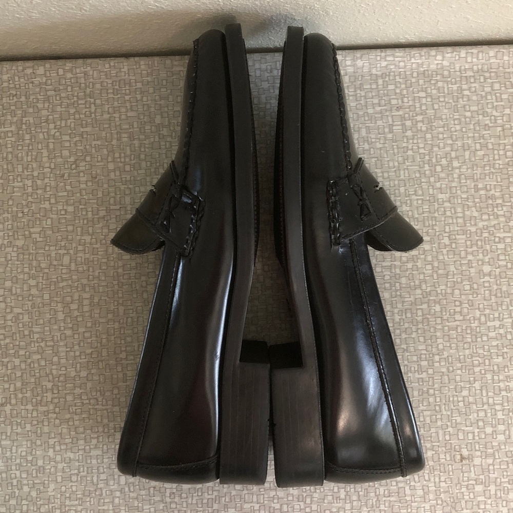 Bass Weejuns Katherine ll Black Leather Loafers, 9W - Picture 6 of 10
